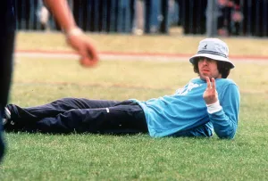 Liam Gallagherod pop group Oasis gives the v sign as hlies on the grass during a friendly Liam Gallagherod pop group Oasis gives the v sign as hlies on the grass during a friendly