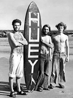 Images Dated 1st August 1977: Lifeguards Stephe Arnott, Eric Oliver and Stephen Higgins at King Edwards Bay