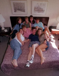 Lillian Derbyshire with all her girls October 1999 in South Bend Indiana Lillian Derbyshire with all her girls October 1999 in South Bend Indiana