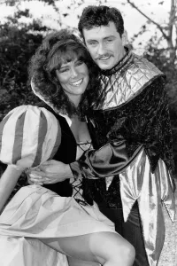 Linda Lusardi Model actress with Barry McGuigan posing for a publicity shot for Linda Lusardi Model actress with Barry McGuigan posing for a publicity shot for