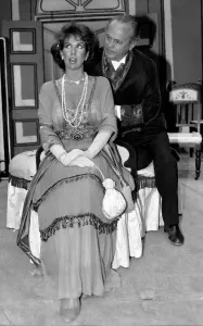 Linda Lusardi former page three 3 girl appearing a stage production of My Fair Lady as Linda Lusardi former page three 3 girl appearing a stage production of My Fair Lady as