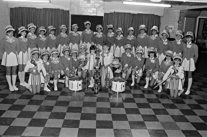Images Dated 30th October 1985: Lining up in winning style are Oakes Majorettes, who are bringing their season to a