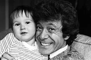 Images Dated 19th October 1983: Lionel Blair pictured at home with his son. 19th October 1983