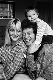Images Dated 19th October 1983: Lionel Blair pictured at home with his wife Susan and their son. 19th October 1983