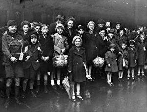Cardiganshire Gallery: Liverpool children, evacuated from the district to Cardiganshire