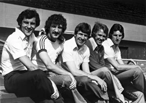 Images Dated 14th September 1978: Liverpool FC players l-r Ray Kennedy, Terry McDermott, Emlyn Hughes
