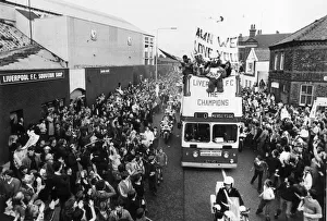 The Liverpool FC Tour Bus passes Anfield Football Club in Walton The Liverpool FC Tour Bus passes Anfield Football Club in Walton