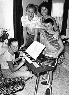 Liverpool footballer Phil Neal with wife Sue and their children at home Liverpool footballer Phil Neal with wife Sue and their children at home