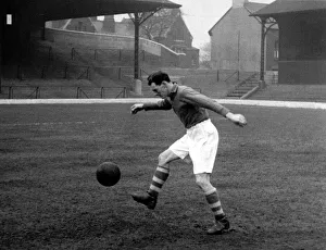 Liverpool footballer Phil Taylor practices his ball control skills during a training Liverpool footballer Phil Taylor practices his ball control skills during a training