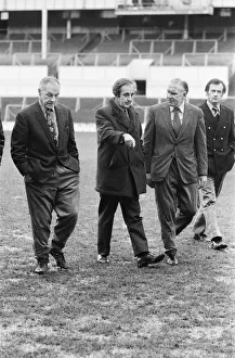 Liverpool manager Bill Shankly inspecting the pitch before the match against Tottenham Liverpool manager Bill Shankly inspecting the pitch before the match against Tottenham