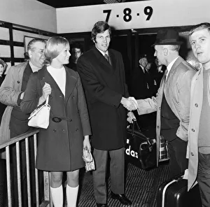 New Signing Gallery: Liverpool manager Bill Shankly at Lime Street Station to greet new signing John Toshack