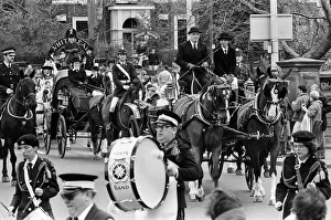 Liverpool May Horse Parade, 10th May 1986. Musical Ride - the Silver Band of the St Liverpool May Horse Parade, 10th May 1986. Musical Ride - the Silver Band of the St