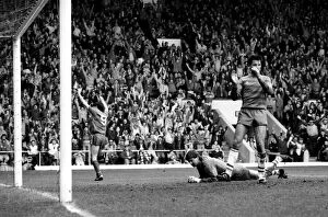 Liverpool v. Chelsea. May 1985 MF21-04-055 The final score was a four three