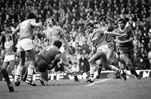 Liverpool v. Everton. October 1984 MF18-04-004 The final score was a one nil