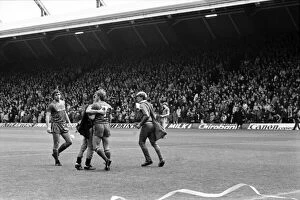 Liverpool v. Everton. October 1984 MF18-04-059 The final score was a one nil