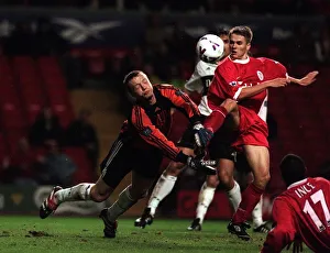 Liverpool v Fulham. Worthington Cup 3rd Round. Fulham Goalkeeper Maik Taylor Keeps Liverpool v Fulham. Worthington Cup 3rd Round. Fulham Goalkeeper Maik Taylor Keeps