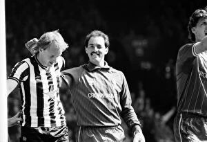 Images Dated 20th April 1985: Liverpool v. Newcastle. April 1985 MF21-02-016 The final score was a Three one