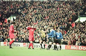 Images Dated 20th March 1997: Liverpool v SK Brann Bergen, European Cup Winners Cup Quarterfinal 2nd leg match at