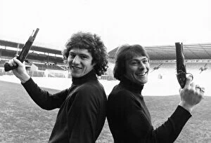 Local rivals, Brian Kidd of Manchester City Forward (left