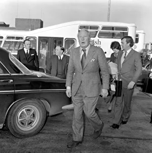 London Airport: Mr. Edward Heath. Leader of the conservative party London Airport: Mr. Edward Heath. Leader of the conservative party