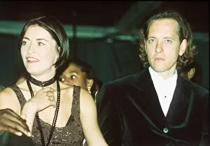 Images Dated 18th October 1993: The London Fashion Awards sees English actress Amanda Donohoe and actor Rivhard E. Grant