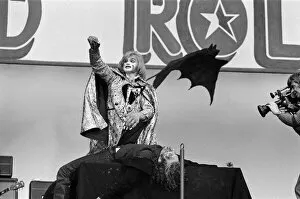 Images Dated 5th August 1972: The London Rock and Roll Show at Wembley Stadium, London. Screaming Lord Sutch performing