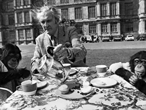 Lord Bath gave a tea party on the lawns of his house at Longleat. Wilts today Lord Bath gave a tea party on the lawns of his house at Longleat. Wilts today