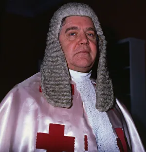 Lord Cameron wearing his robes january 1989 Lord Cameron wearing his robes january 1989