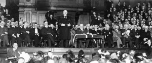 Lord Curzon addresses a recruiting meeting in Reading Town Hall at the beginning of Lord Curzon addresses a recruiting meeting in Reading Town Hall at the beginning of