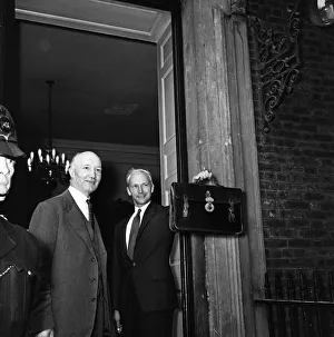 Lord Denning, Minister of the Rolls (left), and his Secretary Lord Denning, Minister of the Rolls (left), and his Secretary