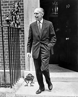 00489 Gallery: Lord Home, bereft of title now Sir Alec Douglas Home seen outside 10 Downing Street