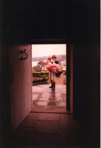 The Lord of Pockeley Manor carries his bride over the threshold at Beamish Museum The Lord of Pockeley Manor carries his bride over the threshold at Beamish Museum