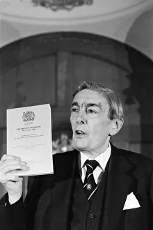 Lord Scarman, new press conference to release his report into The Brixton Disorders 10-12 Lord Scarman, new press conference to release his report into The Brixton Disorders 10-12