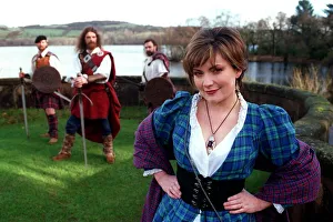 Lorraine Kelly dressed in the tartan dress February 1998 GMTV presenter Lorraine Kelly dressed in the tartan dress February 1998 GMTV presenter