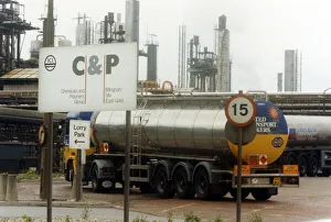 Lorry arriving at ICI Billingham site, 30th May 1991 Lorry arriving at ICI Billingham site, 30th May 1991