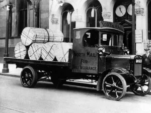 A lorry brings rolls of newsprint to the Evening Chronicle office in Westgate Road A lorry brings rolls of newsprint to the Evening Chronicle office in Westgate Road