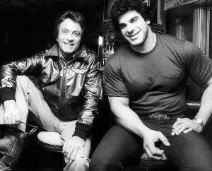 Lou Ferrigno actor the real Incredible Hulk with Bill Bixby who played Dr David Lou Ferrigno actor the real Incredible Hulk with Bill Bixby who played Dr David