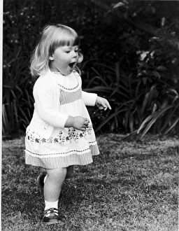Images Dated 2nd June 1980: Louise Brown the first test tube baby in the world in the garden at home June 1980