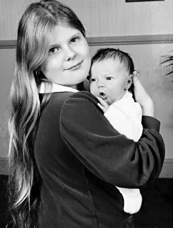 Louise Brown the Worlds first test tube baby holding Matthew Shepherd the 10th 7th