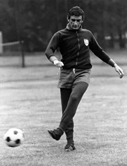 Luigi Riya striker of Cagliari (Sardinia), pictured training for their match against Luigi Riya striker of Cagliari (Sardinia), pictured training for their match against