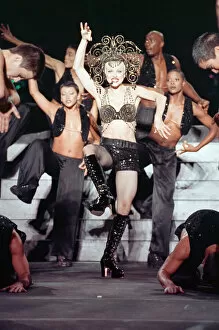 Images Dated 25th September 1993: Madonna in concert. The Girlie Show World Tour, Wembley Stadium. 25th September 1993