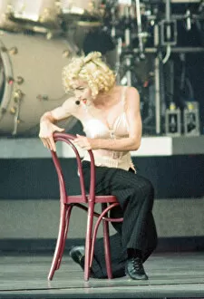 Images Dated 30th June 1990: Madonna performing at Eriksberg during her Blond Ambition World Tour. 30th June 1990