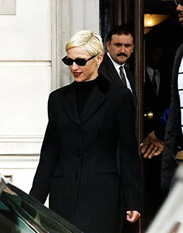 Madonna Pop Singer leaving for Wembley Stadium Madonna Pop Singer leaving for Wembley Stadium