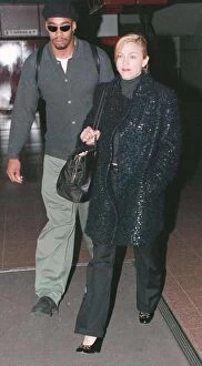 Images Dated 24th September 1995: Madonna singer and actress arrives at Heathrow Airport in London