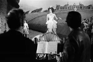 Maggie Smith during the filming of Oh! What a Lovely War Maggie Smith during the filming of Oh! What a Lovely War