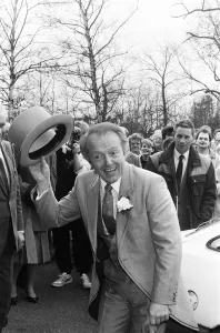 Paul Daniels Gallery: Magician Paul Daniels arrives for his wedding in Buckinghamshire. 2nd April 1988