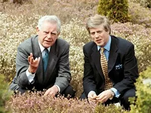 Images Dated 15th May 1996: Magnus Magnusson and Lord Lindsay at Rural Centre Ingliston for Scottish Biodiversity