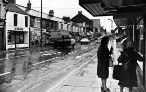 00784 Gallery: The main shopping street in Treorchy, Wales. 8th November 1979