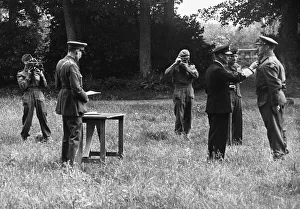 His Majesty King George VI accompanied by Admiral Sir Beatram Ramsey His Majesty King George VI accompanied by Admiral Sir Beatram Ramsey
