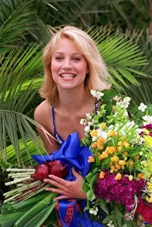 Images Dated 19th May 1997: Malandra Burrows Actress at the Chelsea Flower Show
